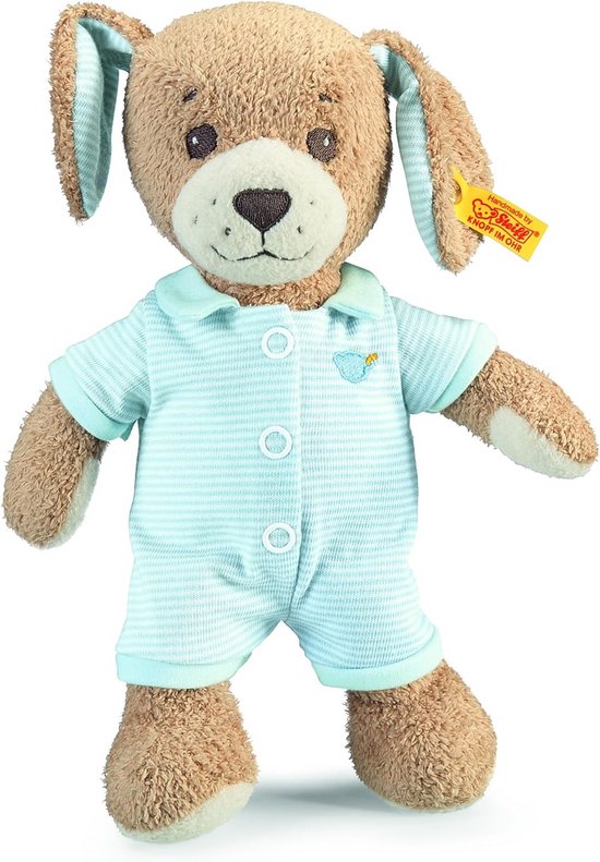 Pluche Hond met Slapende Oren - 28 cm - Zacht en Wasbaar Knuffeldier voor Baby's van Merkloos