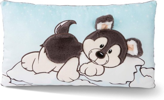 Pluche Husky Kussen Zacht Speelgoed Hond voor Kinderen en Baby's 43x25 cm
