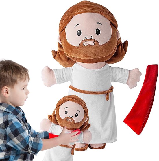 Pluche Jezus Knuffel - Troostend Speelgoed - Slaapgenoot Kinderen - Zacht Kort Pluche - 265 x 23 x 7 cm