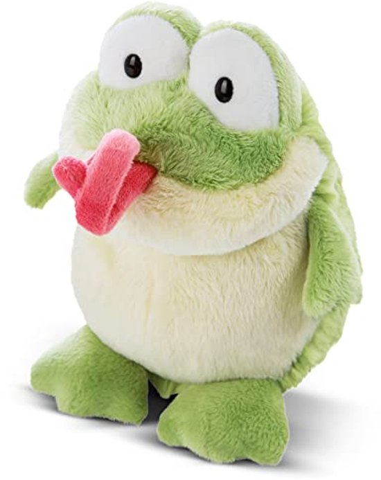 Pluche Kikker 17 cm – Duurzame Pluche Speelgoed voor Kinderen – Zachte Pluche Speelgoed voor Spelen, Verzamelen & Knuffelen – Gezellige Pluche Dieren, Groen van Merkloos