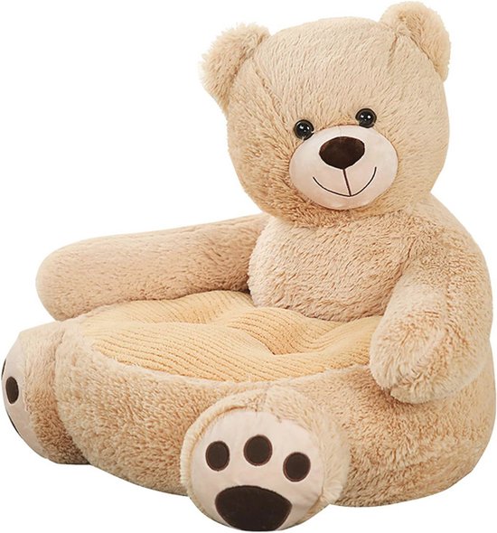 Pluche Kinderstoel voor Lezen en Spelen - Zachte Stoel voor Peuters en Baby's van Merkloos