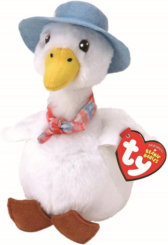 Pluche Knuffel Eend, 15 cm Zacht Speelgoed voor Kinderen