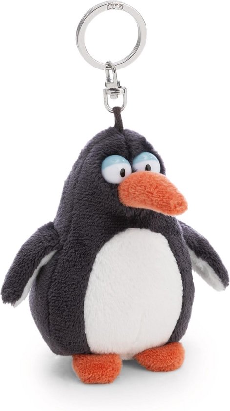 Pluche Knuffel Sleutelhanger 9 cm Grijs - Knuffeldier voor Rugzak of Tas van Merkloos