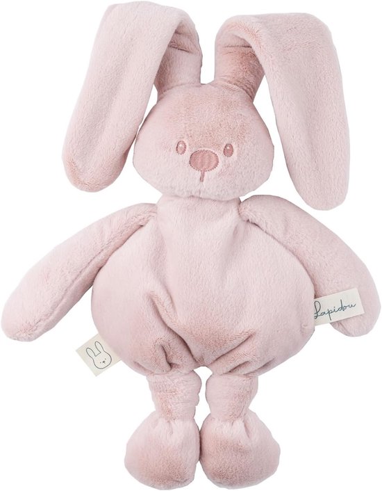 Pluche Knuffel - Zacht Konijn - Baby Troosten - Makkelijk Vastpakken - 30 cm - Poederroze