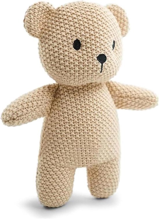 Pluche Knuffeldier - Gehaakt Speelgoed - Cadeau Idee - Zacht Gebreid Ontwerp - 22 cm Hoog - Beer