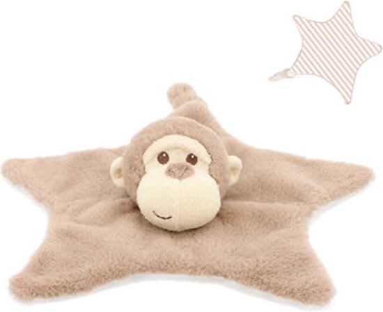 Pluche knuffeldoekje/tuttel dier Aap 32 cm - Super zacht speciaal voor de allerkleinsten van Merkloos