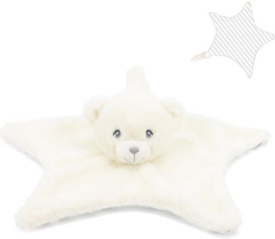 Pluche knuffeldoekje/tuttel dier Beer - 32 cm. - Super zacht speciaal voor de allerkleinsten - 100% eco gerecycled - Beren tutje van Gamberritos