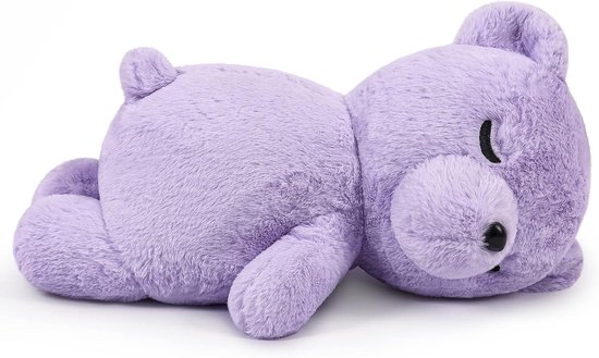 Pluche Koala Knuffel - Slaapbeer Knuffeldier - Decoratie en Gezelschap - Huidvriendelijk Materiaal - 50 cm - Paars