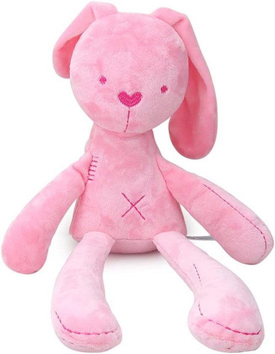 Pluche Konijn 20 cm - Schattige Lange Oren voor Baby - Rustgevend Speelgoed