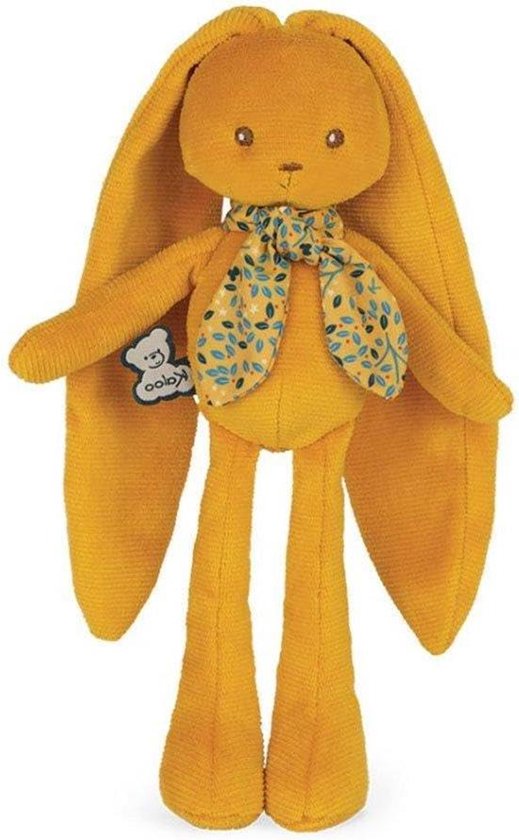 Pluche Konijn Knuffel - Zacht Speelgoed Baby Knuffel - Baby Verzorgen - Jersey Gebreide Stof - 25 cm - Oker