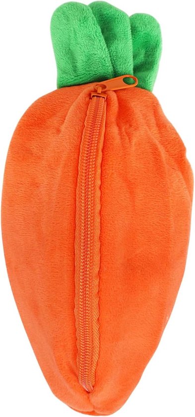 Pluche Konijn Portemonnee - Muntzakje Wortel - Kleine Spullen Opbergen - Afneembare Pluche Hoes - 21.5 cm - Meerdere Kleuren