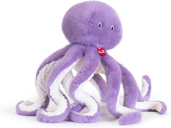 Pluche Octopus - Knuffel Dieren - Onderwater Wereld - Educatief Project - XL 62x85x62cm - Paars