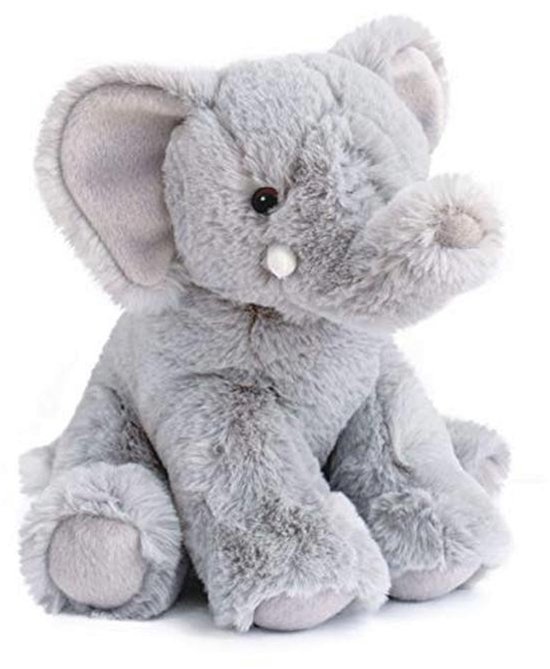 Pluche Olifant Knuffel - 25 cm, Grijs van Merkloos
