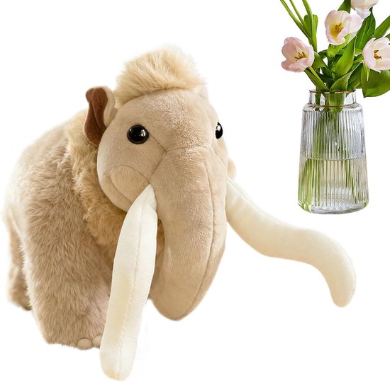 Pluche Olifant - Knuffel Dier - Emotionele Troost - Machinewasbaar Ontwerp - 25 x 15 x 10 cm - Geel