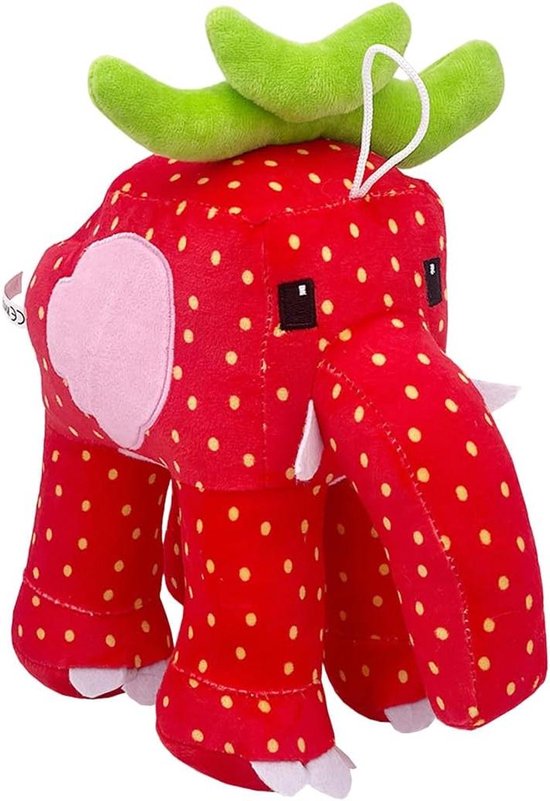 Pluche Olifant Knuffel - Zacht Dierenkussen - Kinderkamer Decoratie - Zacht en Knuffelbaar Materiaal - 20 cm - Roze