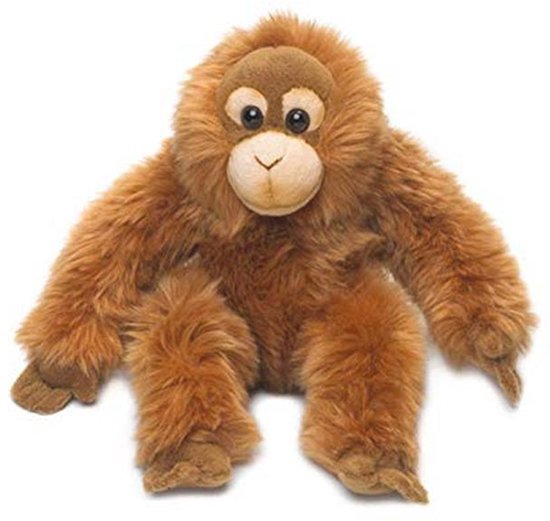 Pluche Orang-Oetan Baby knuffeldier - Zacht en levensecht (23 cm) van Merkloos