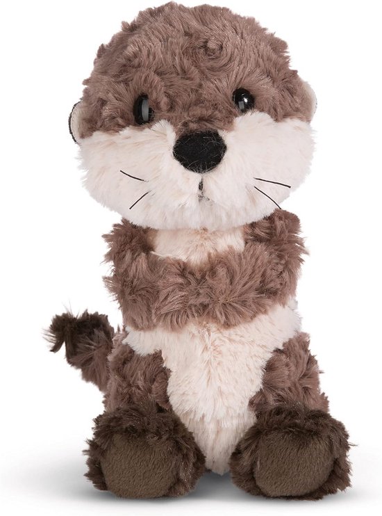 Pluche Otter Knuffel Oda 25cm Grijs - Duurzaam en Superzacht Speelgoed