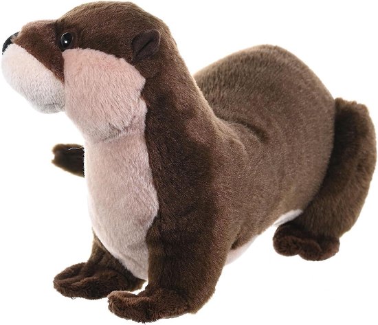 Pluche Otter - Knuffeldier Dier - Kinderen Leren - Milieuvriendelijke Vulling - 30 cm - Bruin