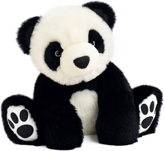 Pluche Panda Knuffel Zwart Wit - Zacht & Schattig Pluche Dier - 35 cm