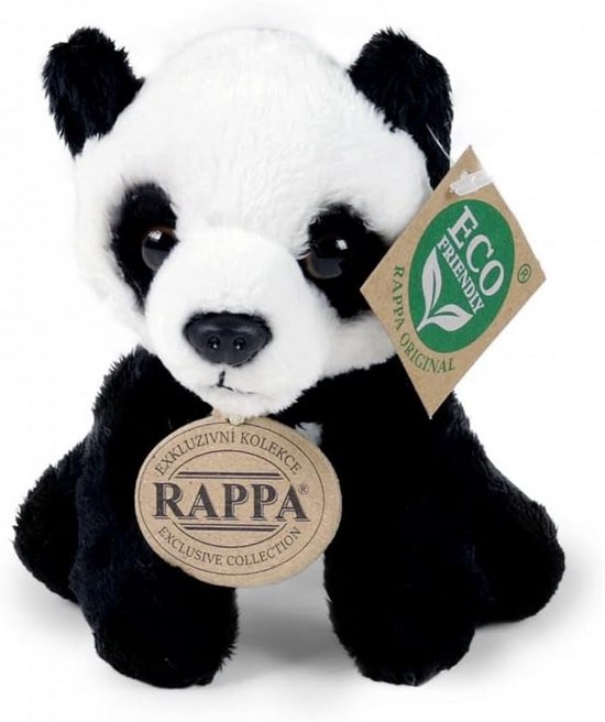 Pluche Panda Knuffeldier Zacht Zwart Wit 15 cm Zittend van Merkloos