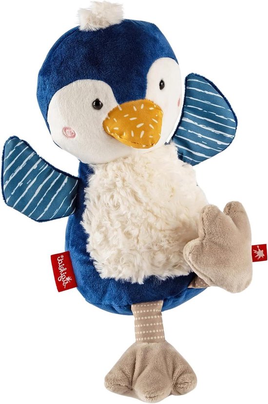 Pluche Pinguïn - Knuffeldier Zacht - Spelen Troosten - Patchwork Design - 27 cm - Meerkleurig