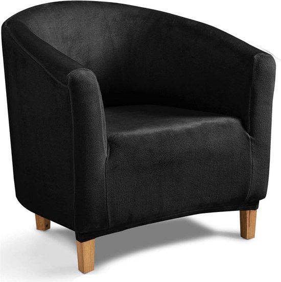 Pluche Polkadot Fauteuil Hoes - Zacht Fleece & Fluweel Zitbeschermer van Merkloos
