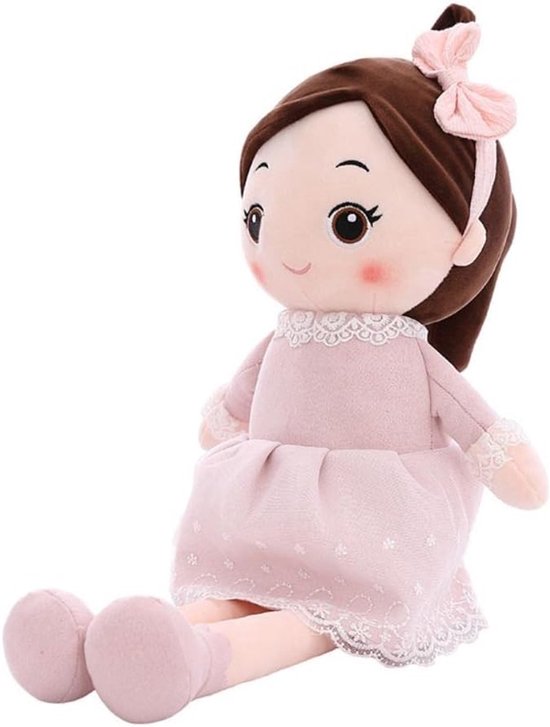 Pluche Pop - Lappenpop Speelgoed - Slaap Knuffel - Zacht Kussen - 40 Cm - Meerdere Kleuren