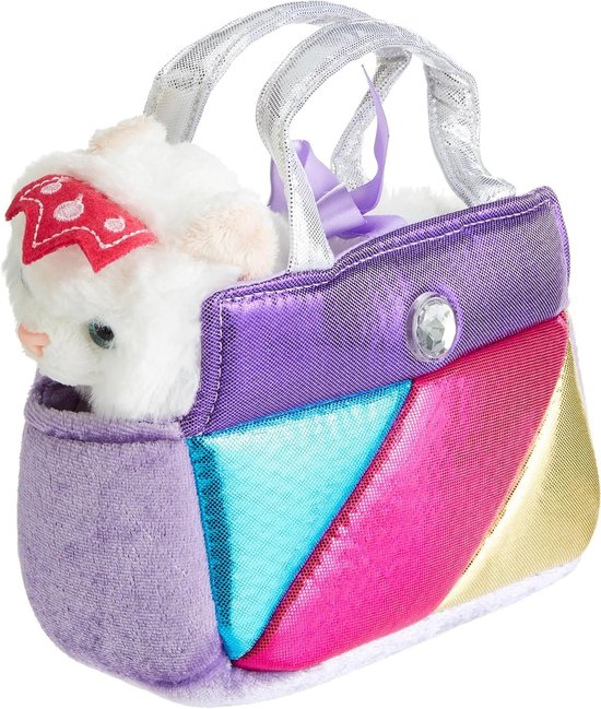 Pluche Prinses Kitty - Knuffel Dier - Cadeau Idee - Afneembaar - 20 Centimeter - Roze van Merkloos
