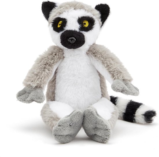 Pluche Ringstaartmaki Knuffel (28 cm) - Ultra Zacht en Gemaakt van Gerecycled Materiaal van Merkloos
