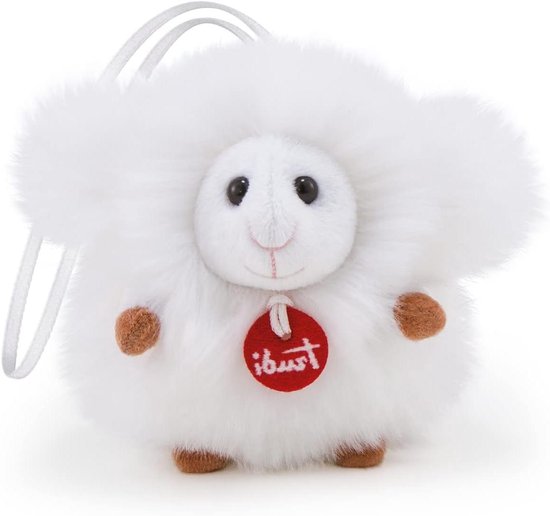 Pluche Schaap Hanger - Knuffel Schaapje - Decoratie Tas - Zachte Pluche Materialen - 10 cm - Wit