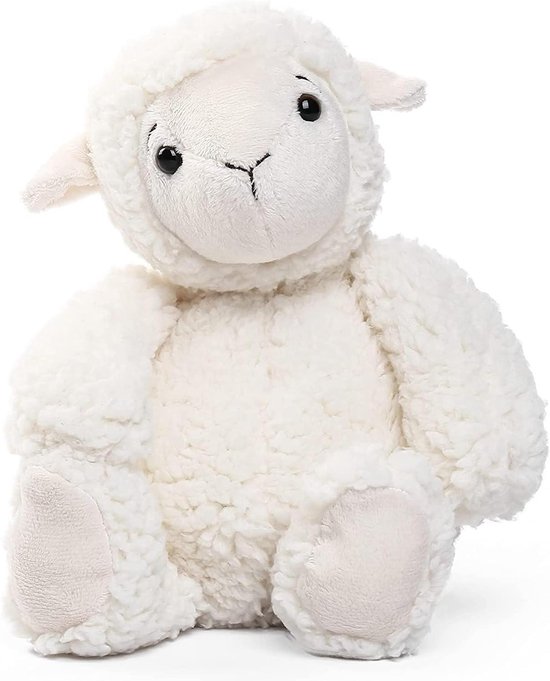 Pluche Schaap - Knuffeldier Lam - Kinderkamer Decoratie - 100% Gerecyclede Vulling - 30 cm - Wit