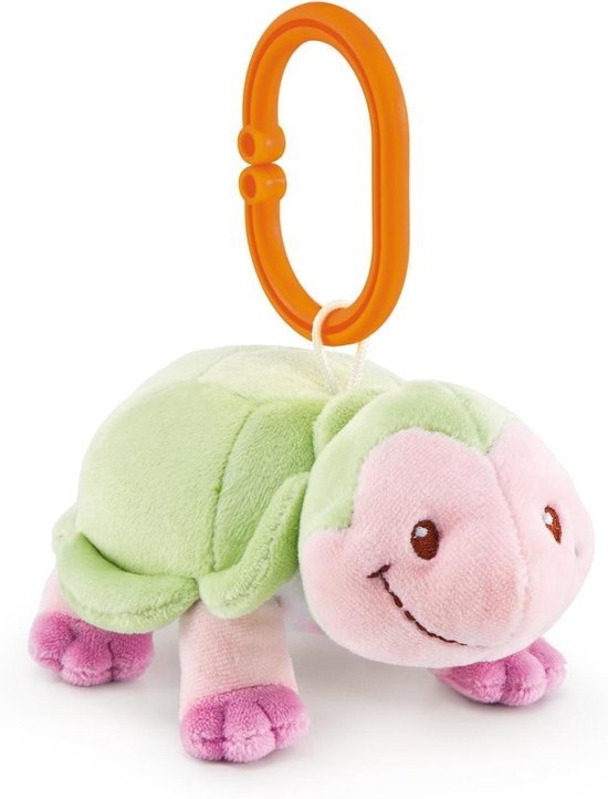 Pluche Schildpad - Knuffel Dier - Baby Entertainment - Zacht Pluche Materiaal - 13 x 9 x 14 cm - Groen