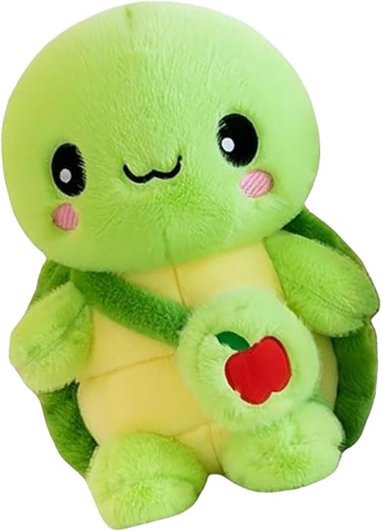 Pluche Schildpad - Knuffel Speelgoed - Kinderkamer Decoratie - Duurzaam Pluche Materiaal - 25 x 12 x 4 cm