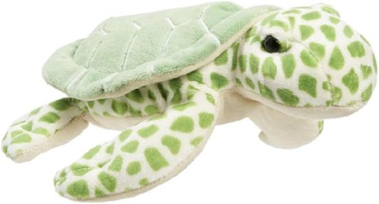 Pluche schildpad - Knuffeldier speelgoed - Kinderkamer decoratie - Zachte vulling - 22 cm - Multikleur