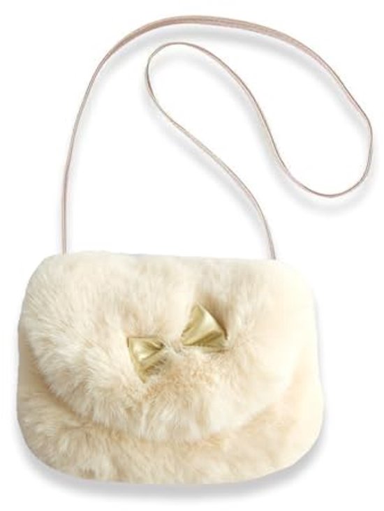 Pluche Schoudertas voor Meisjes - Schattige Kleine Handtas met Strik voor Kinderen 3-5 Jaar van Kleintjes Club