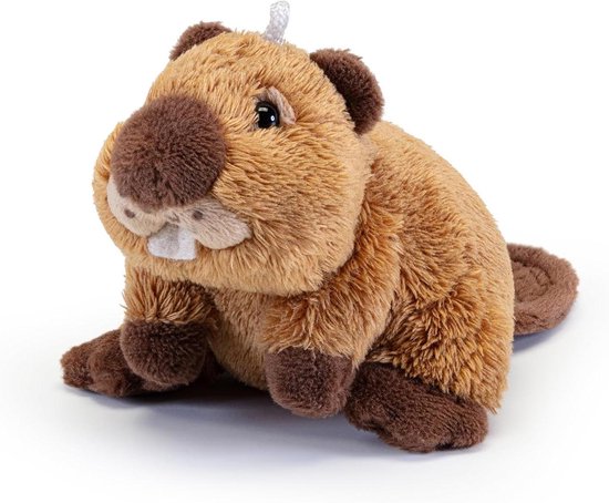 Pluche Sleutelhanger - Zacht Dierenfiguur - Tas Decoratie - Machinewasbaar - XXS Maat - Bruin