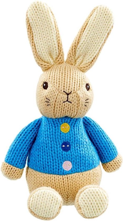 Pluche Speelgoed - Knuffel Pop - Baby Knuffelen - Geborduurde Gezichtskenmerken - 18 cm - Blauw