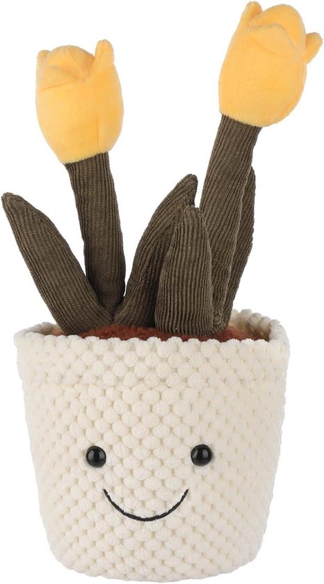Pluche Speelgoed - Knuffel Pop - Kinderen Spelen - Zacht en Wasbaar - 23 cm - Geel