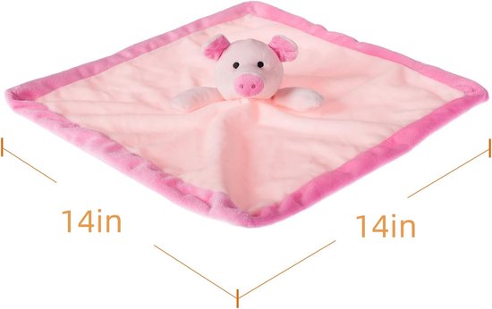 Pluche Speelgoed - Knuffeldier Varken - Kinderkamer Decoratie - Huidvriendelijk Materiaal - 35.56 cm - Roze