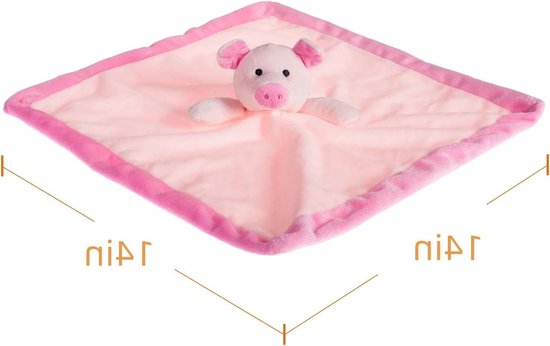 Pluche Speelgoed Varken - Knuffelbeest Varken - Kinderen Amuseren - Huidvriendelijk Materiaal - 35.56 x 35.56 cm - Roze