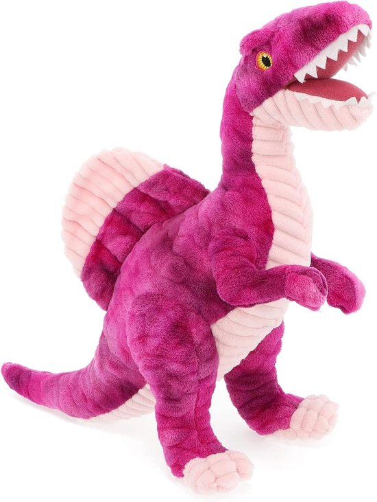 Pluche Spinosaurus - Knuffel dinosaurus - Spelen en knuffelen - Gemaakt van gerecycled materiaal - 38 cm - Groen