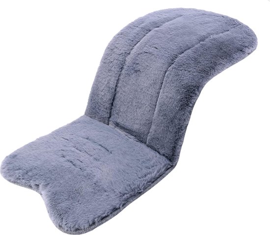 Pluche stoelhoes voor kinderwagen, zacht warm zitkussen, babyzitje-inzetstuk, kinderwagenkussen, sportstoeltje, winter voor buggy, kinderzitje, babyzitje, fietskar, eenvoudige bevestiging, 76 x 37 cm van Zamboo