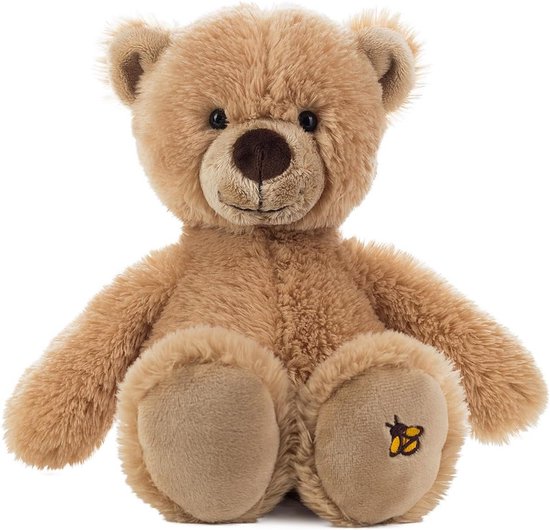 Pluche Teddybeer 26 cm - Honing Kleur van Merkloos