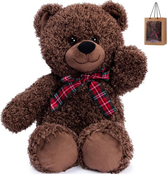Pluche Teddybeer Speelgoed - 45 cm Donkerbruin - Perfect Cadeau voor Kinderen van Merkloos