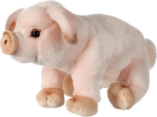 Pluche Varkentje - Zacht Knuffel - Voor Baby - Hoge Afwerking - 10 Maanden - Roze