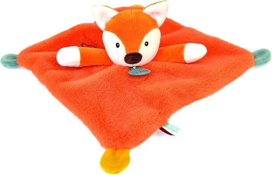 Pluche Vos Knuffel - Zacht Dierenfiguur - Baby Cadeau - Geschikt Vanaf Geboorte - 30 cm - Meerkleurig