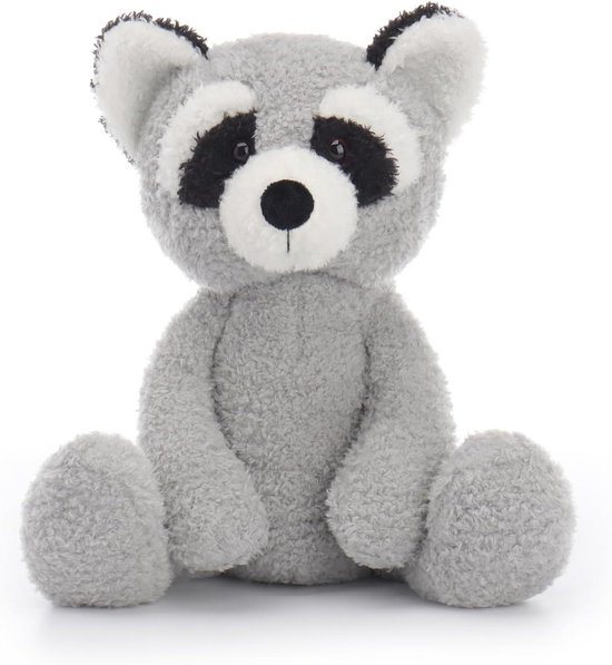 Pluche Wasbeer Knuffel - Zacht Dier - Kind Gezelschap - Handgemaakt Materiaal - 20 cm - Abrikoos