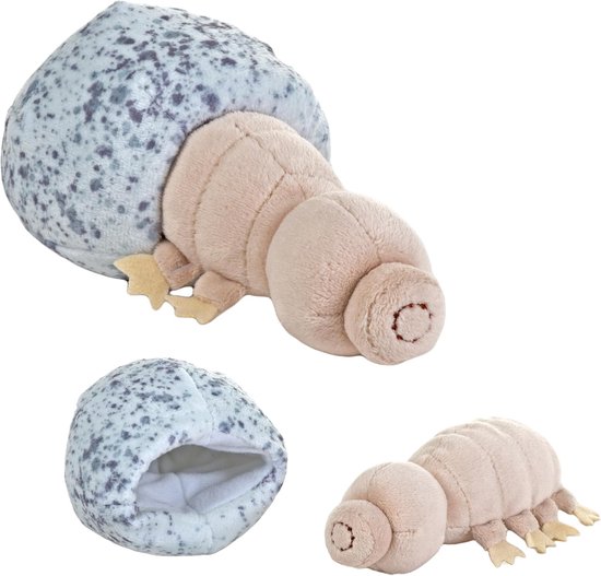 Pluche Waterbeer - Tardigrade Speelgoed - Kinderen Leren - Gerecyclede Vulling - 15 cm - Bruin