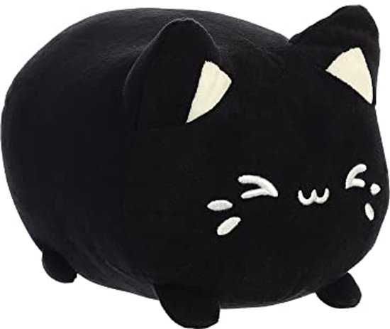 Pluche Zwart Sesame Meowchi Dier - 18 cm - Milieuvriendelijk van Tasty Peach Studios
