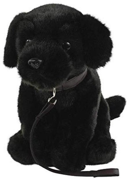 Pluche Zwarte Labrador Knuffeldier 35 cm - Wasbaar tot 30°C